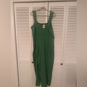 Green jumpsuit. Size 14. LOFT. Brand new with tags